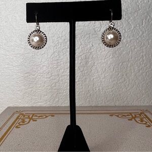 Brighton Silver and Pearl Earrings